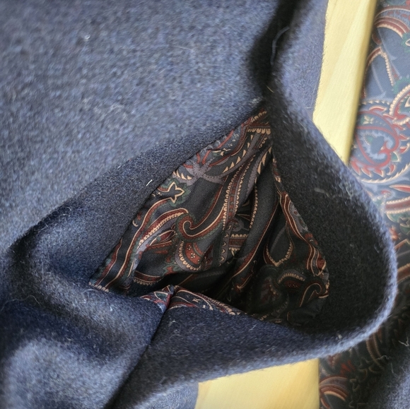 Vintage Worthington Essentials Petite trench coat wool size 12 petite with scarf - Picture 5 of 9